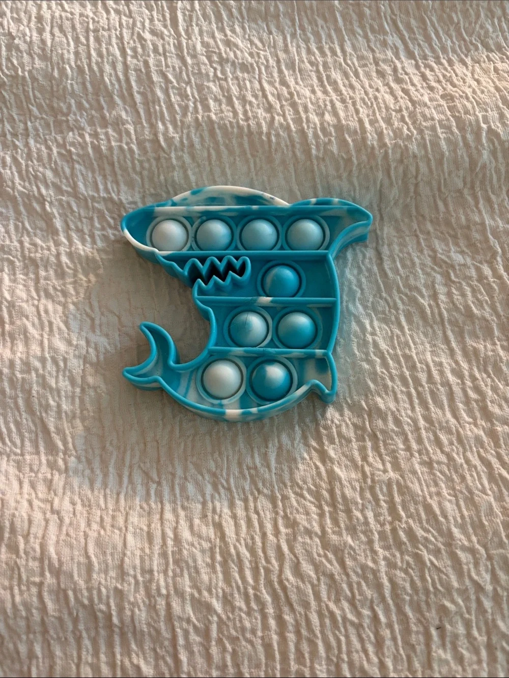 Blue Shark Pop Bubble Fidget Toy - Stress Relief for Pets Fish Lovers